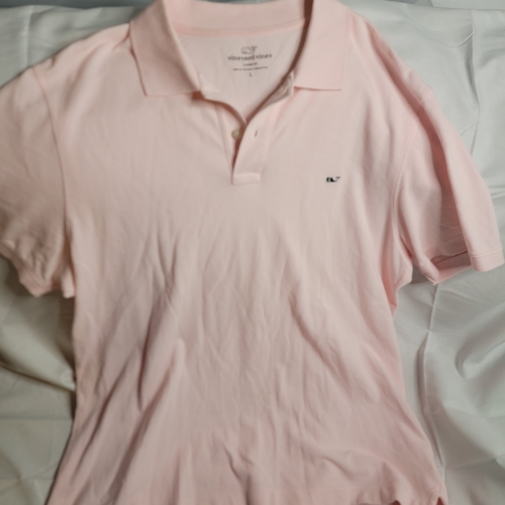 Like New Vineyard Vines  Pastel Pink Polo - Picture 7 of 7